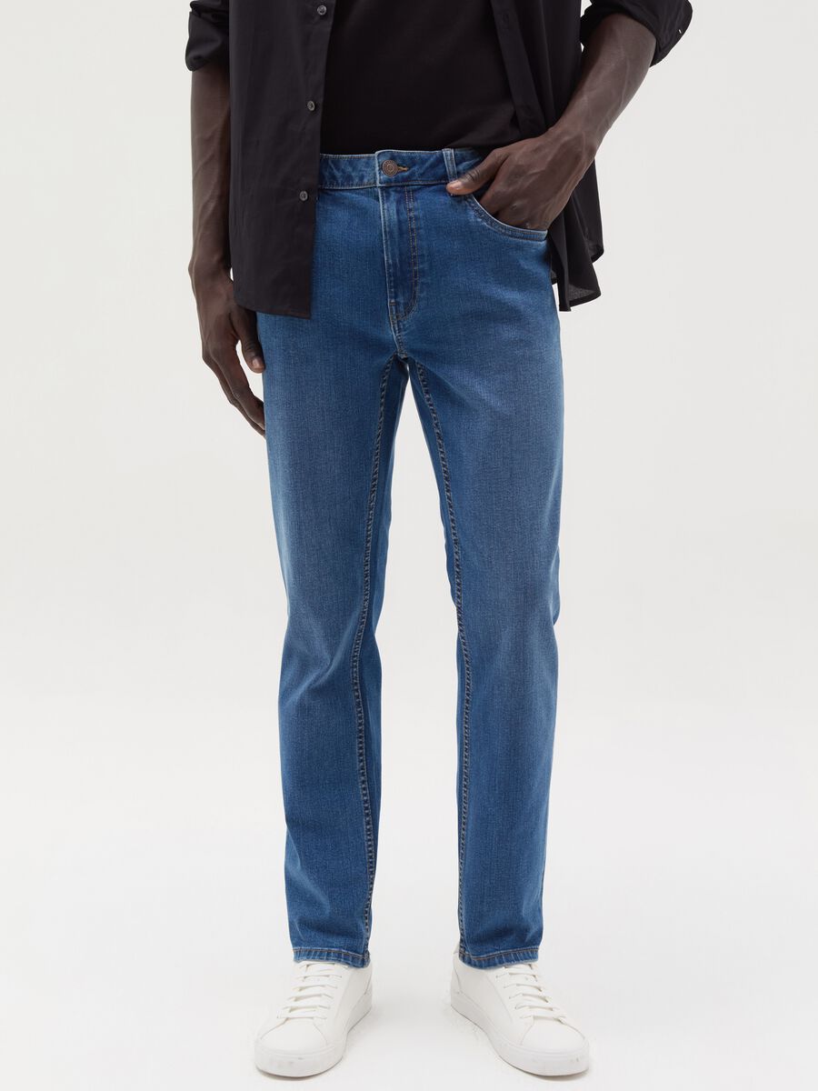 Jeans slim fit cinque tasche_1