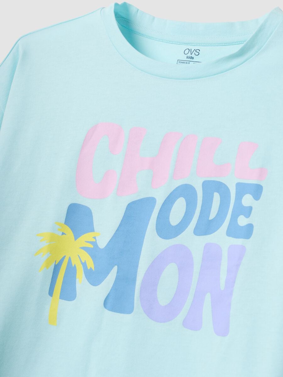 Light blue organic cotton short pyjamas_2