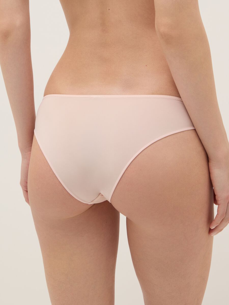 Pink floral lace briefs regular fit_2