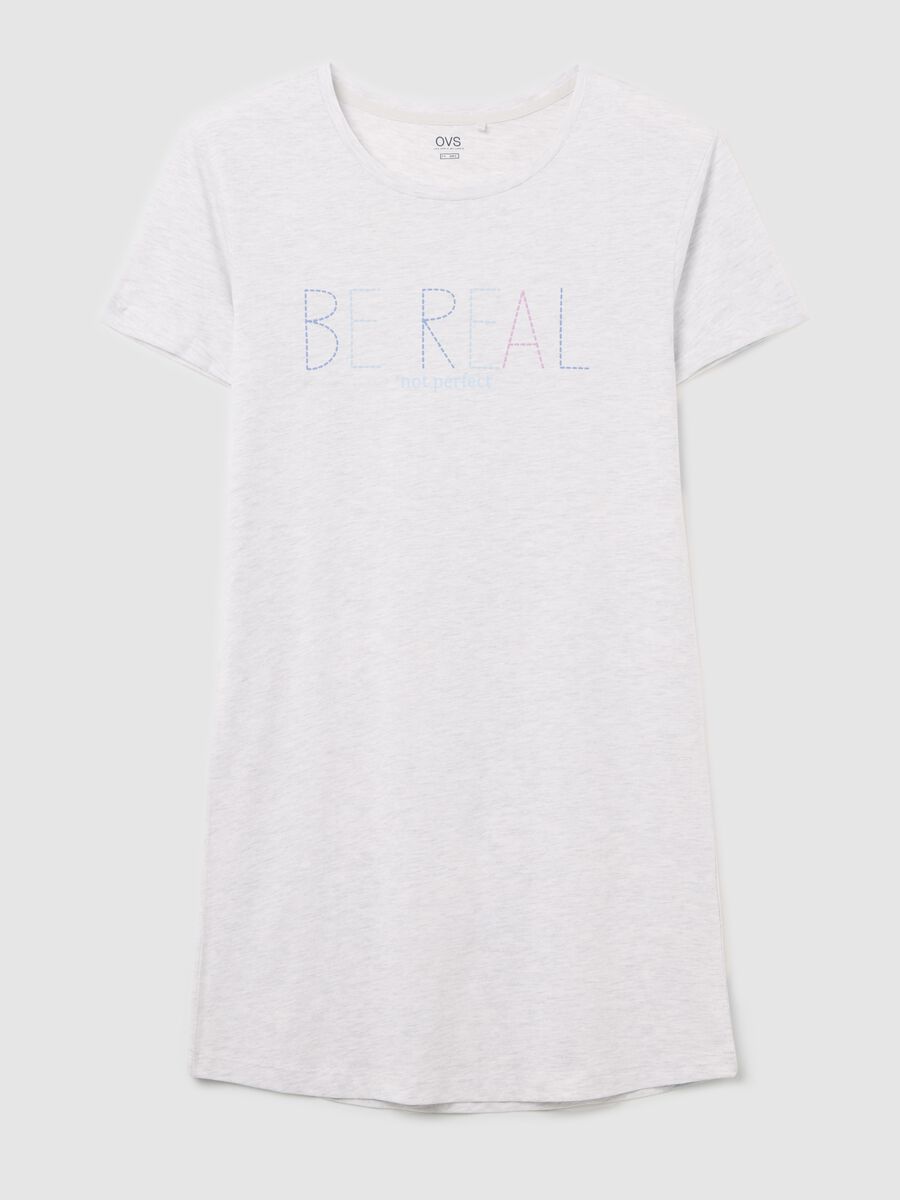 Grey nightshirt with "Be Real" print_4