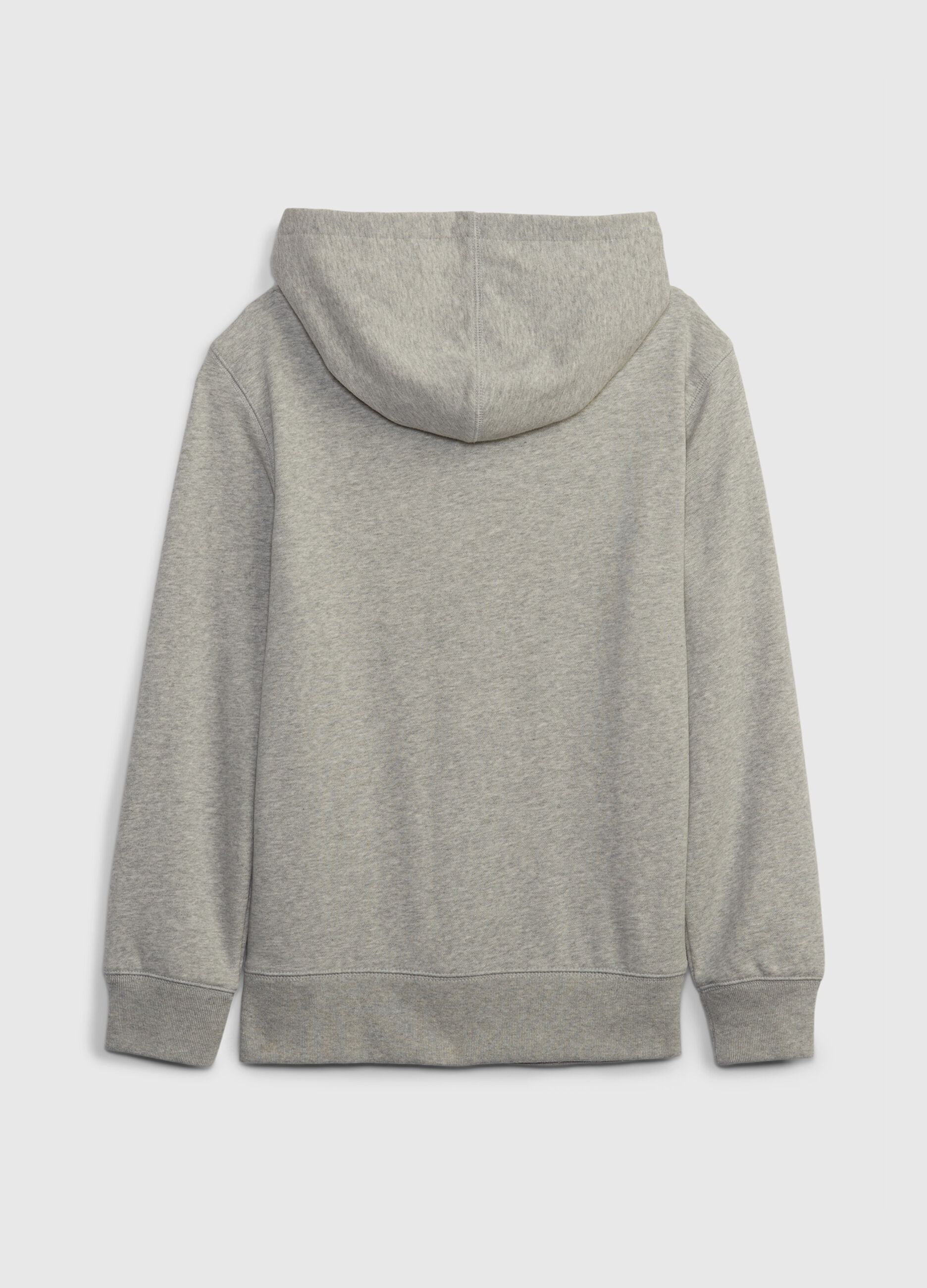 Full-zip hoodie with embroidered logo