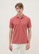 Red Stretch Cotton Blend Polo Regular Fit_3