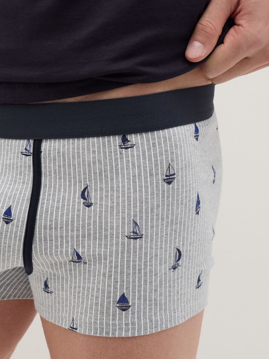 Three-pack boxer shorts in stretch cotton with print_2