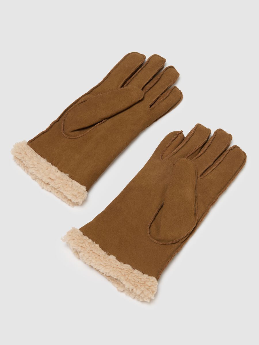 Brown Genuine Leather Gloves_2