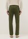 Pantaloni chino in cotone elasticizzato verde regular fit_2