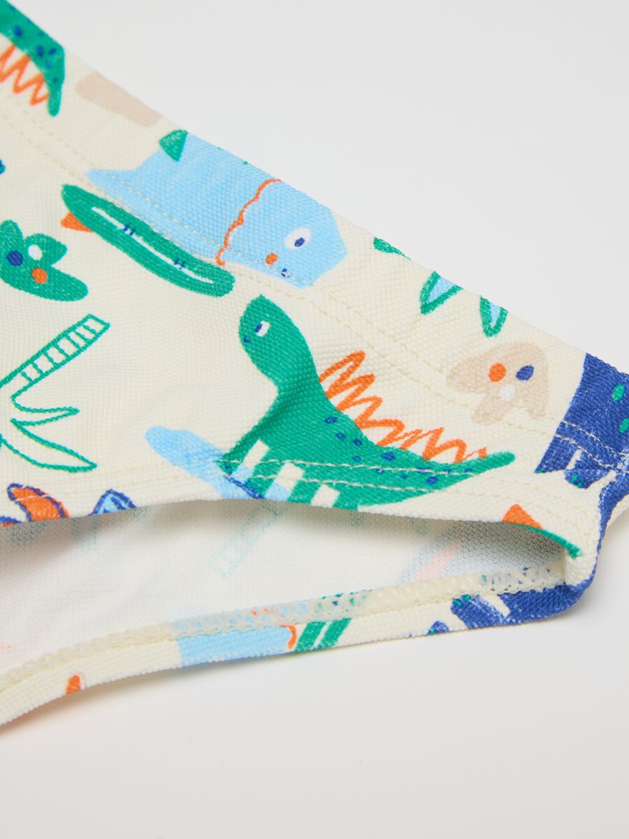 Baby boys’ swimsuit in multicoloured stretch fabric_2