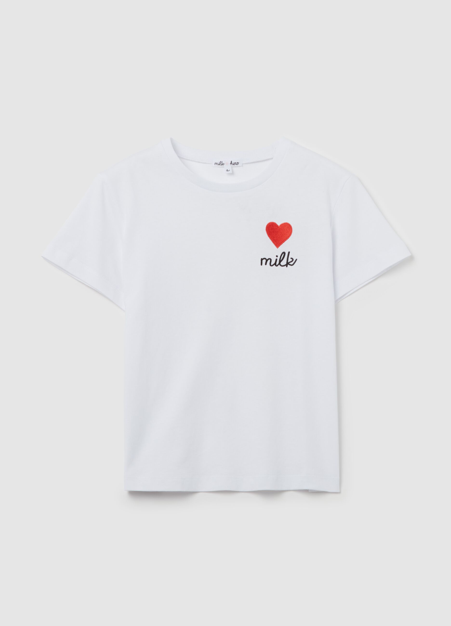 MILK+HERO T-shirt girocollo in cotone