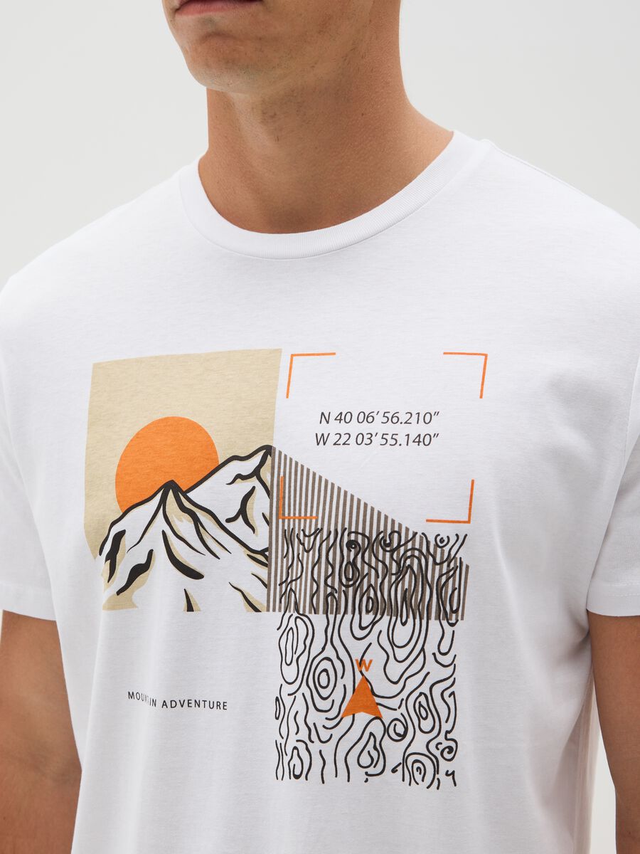 Men's Regular Fit White Pure Cotton T-shirt_2