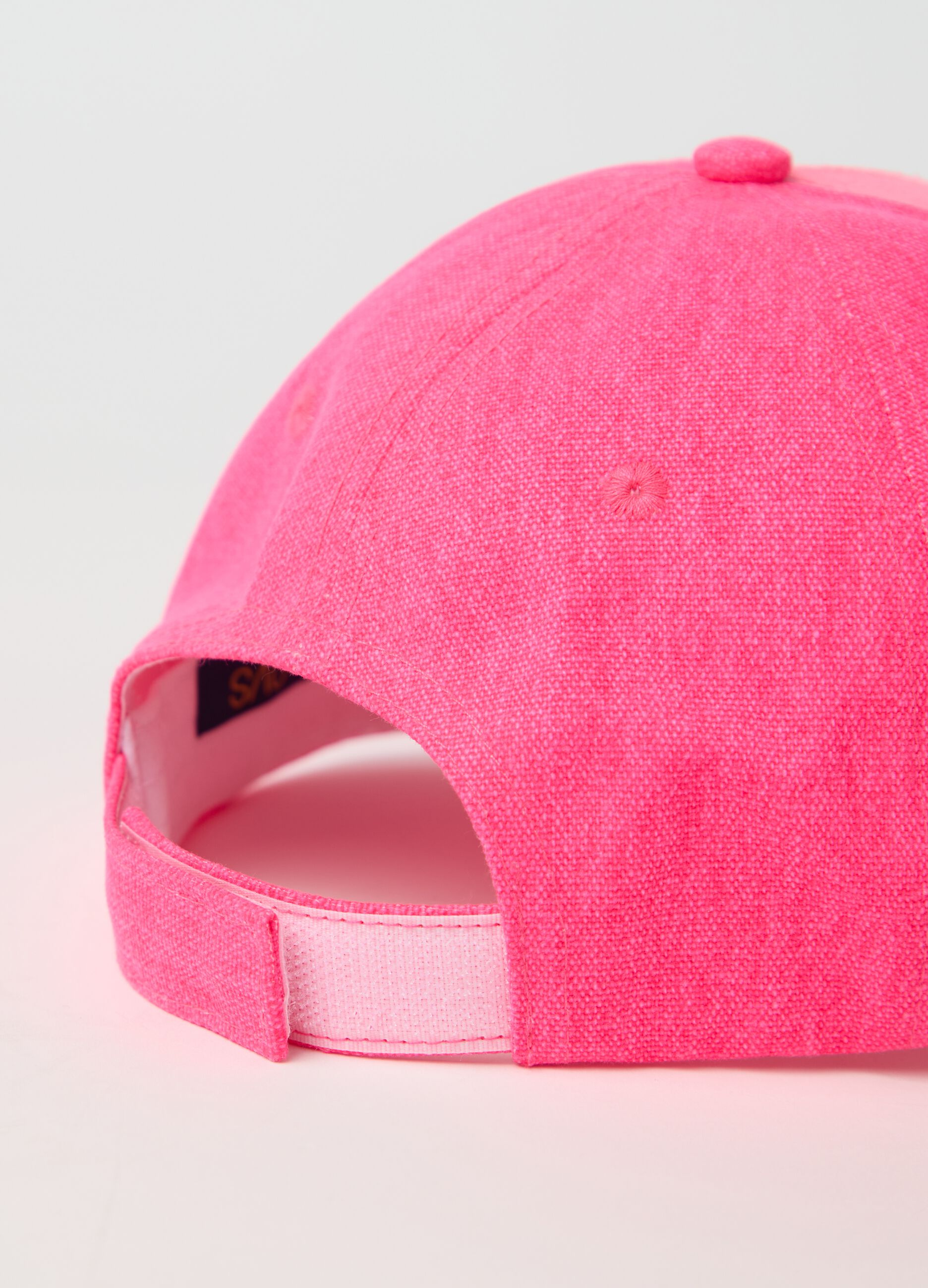 Pink baseball cap with diamanté heart