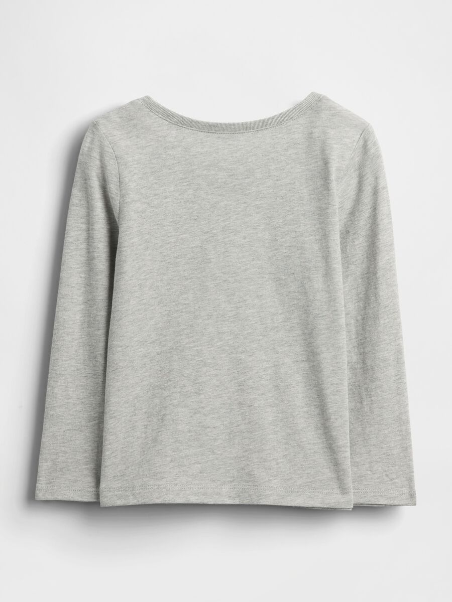Grey Long Sleeve Cotton T-shirt_1