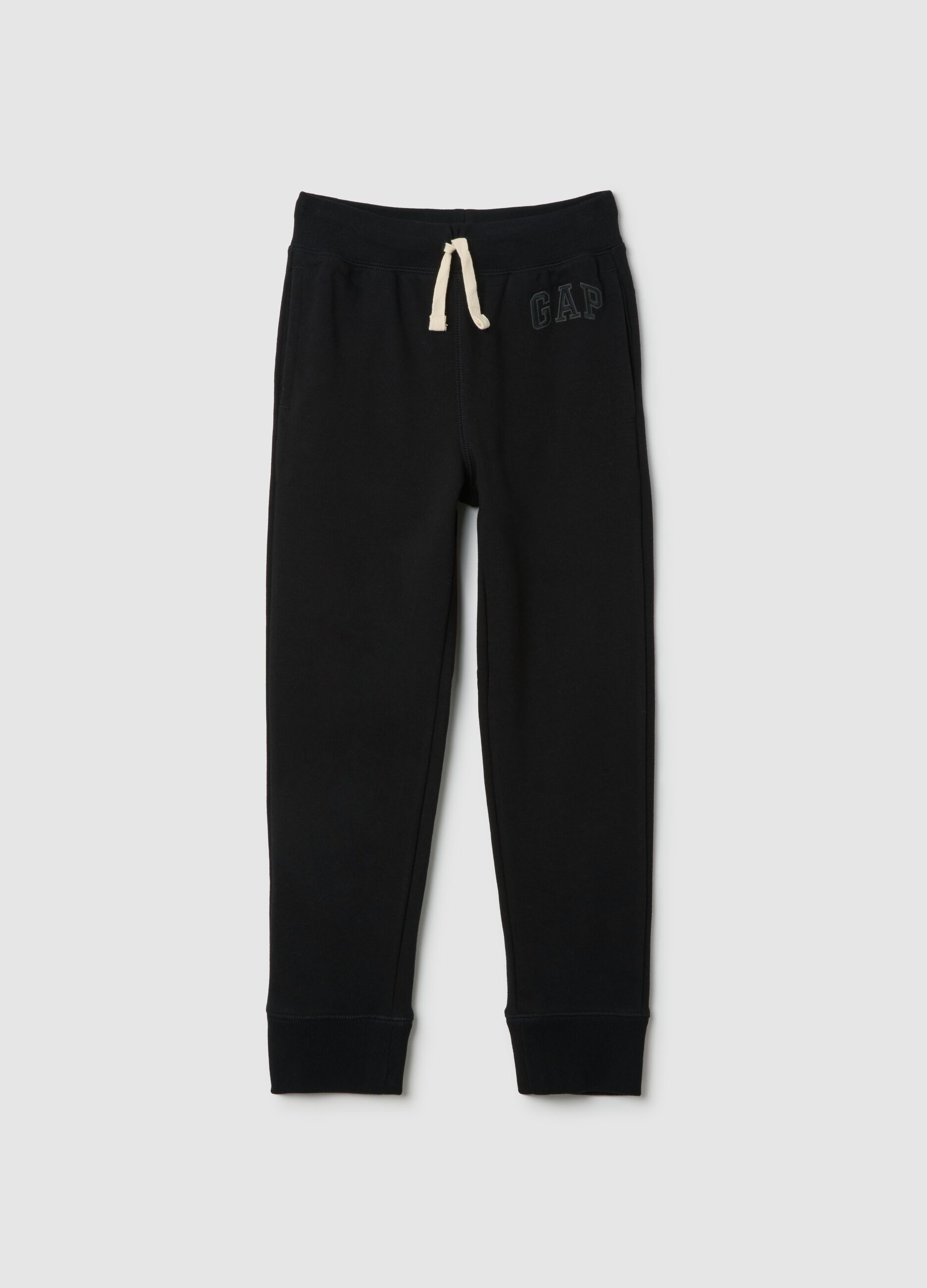 Black Sports Trousers with GAP Logo