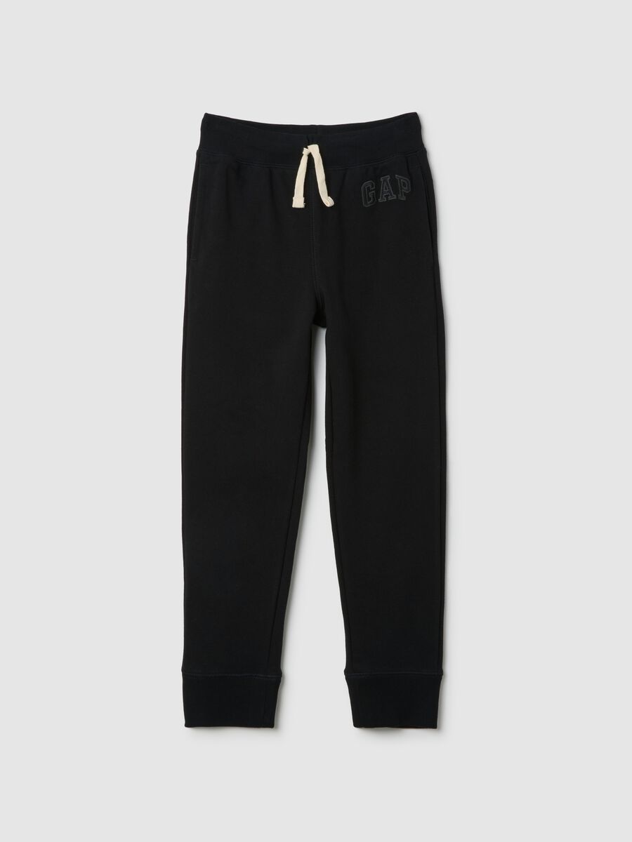 Black Sports Trousers with GAP Logo_0