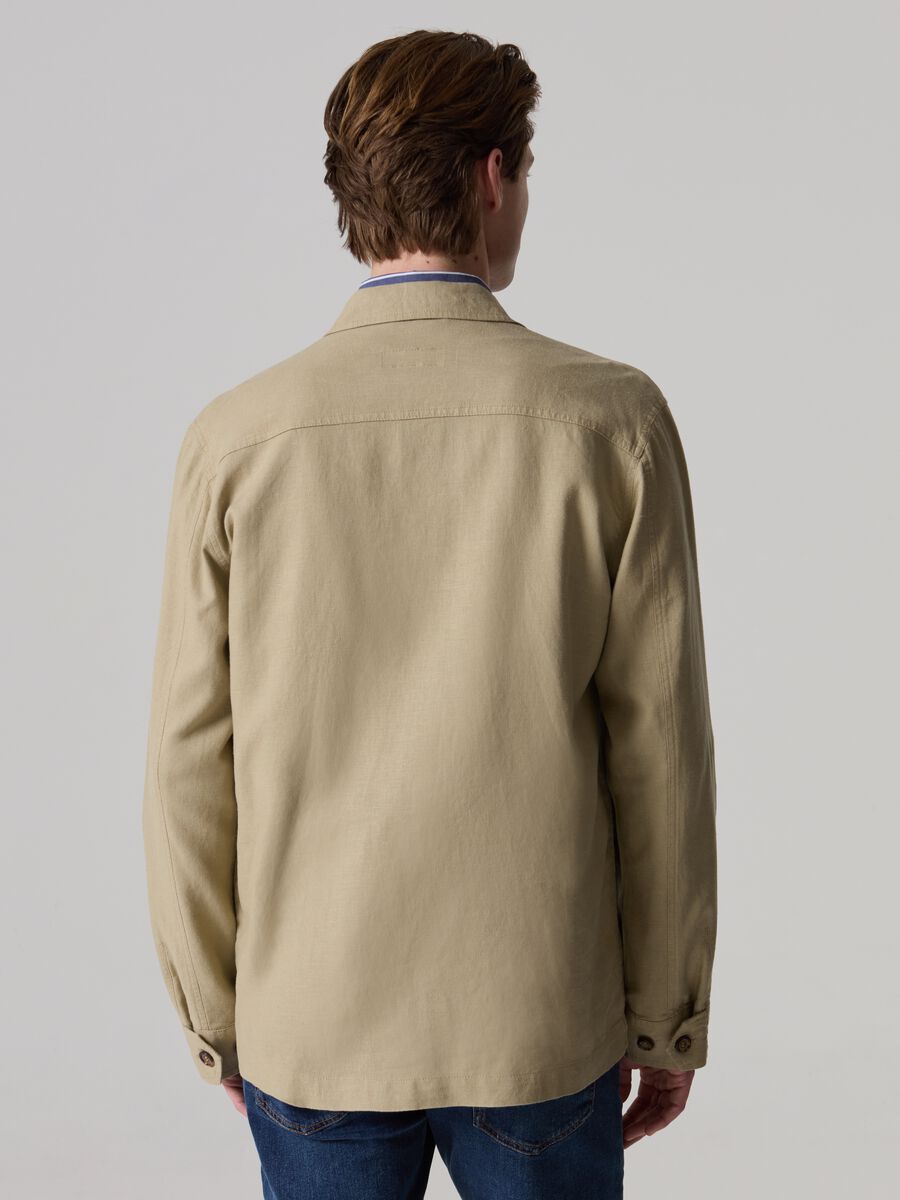 Safari jacket in linen and viscose_2