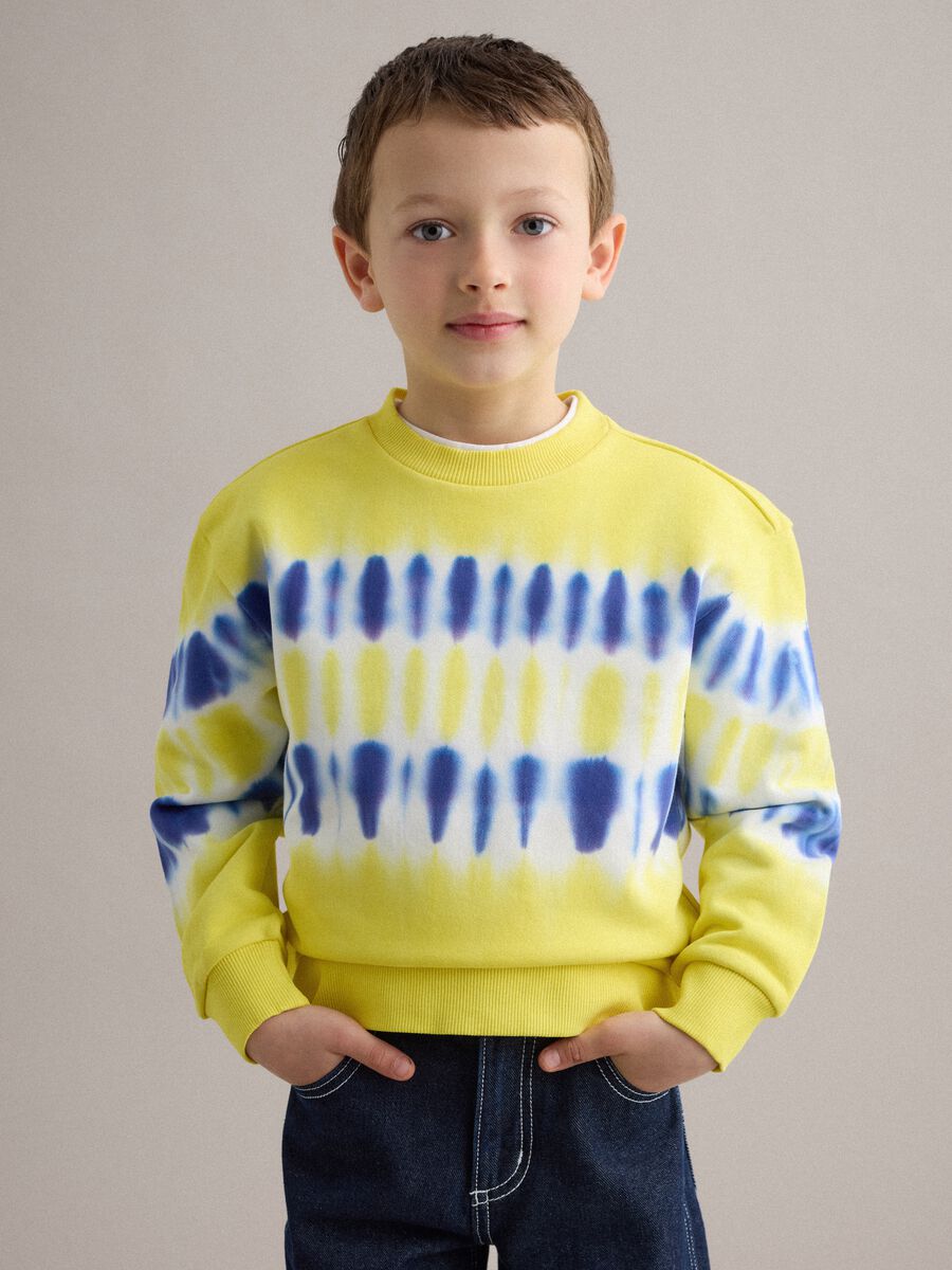 Child's multicolour pure cotton Tie-Dye sweatshirt with regular fit_0