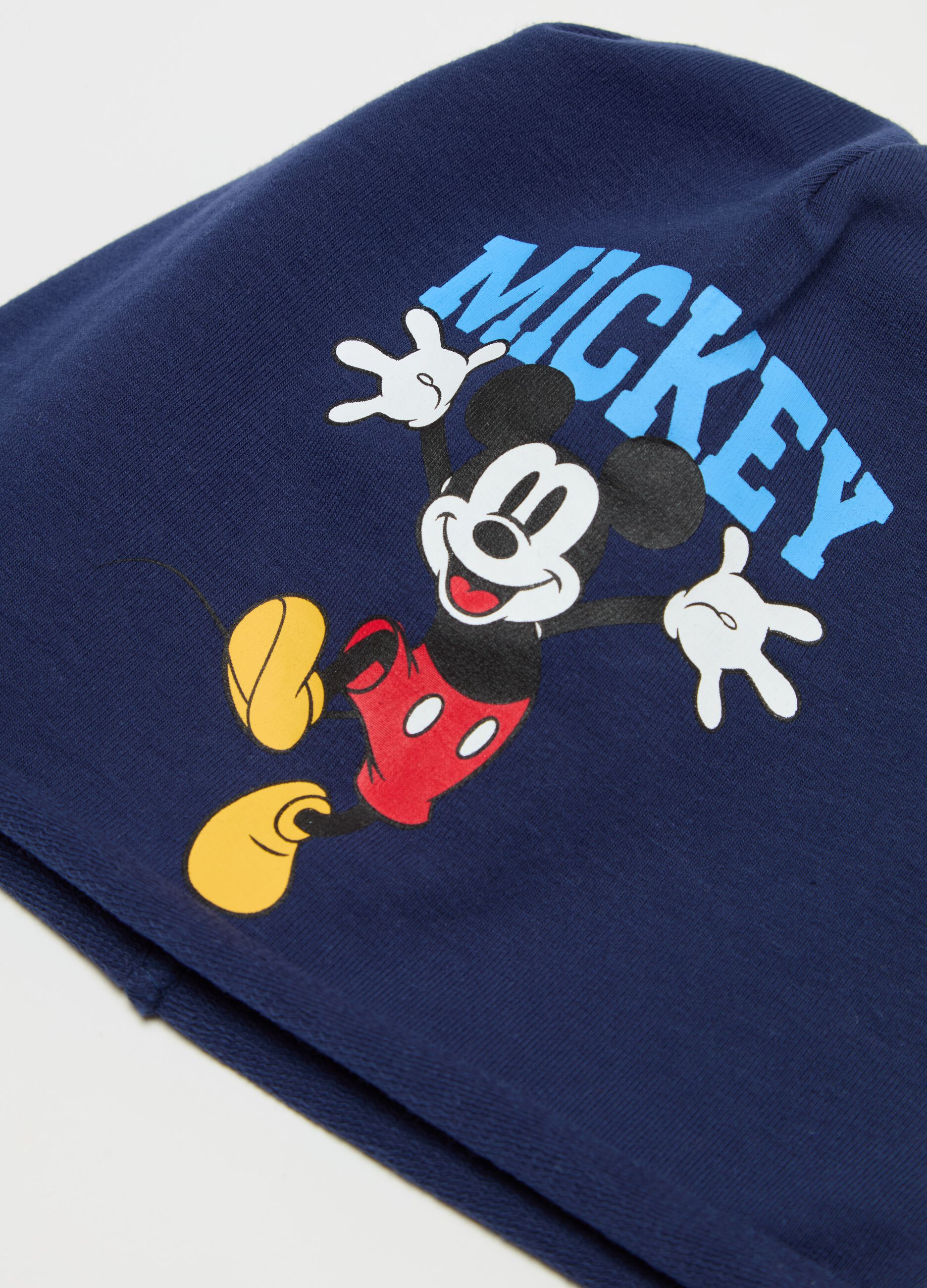French terry hat with Mickey Mouse print