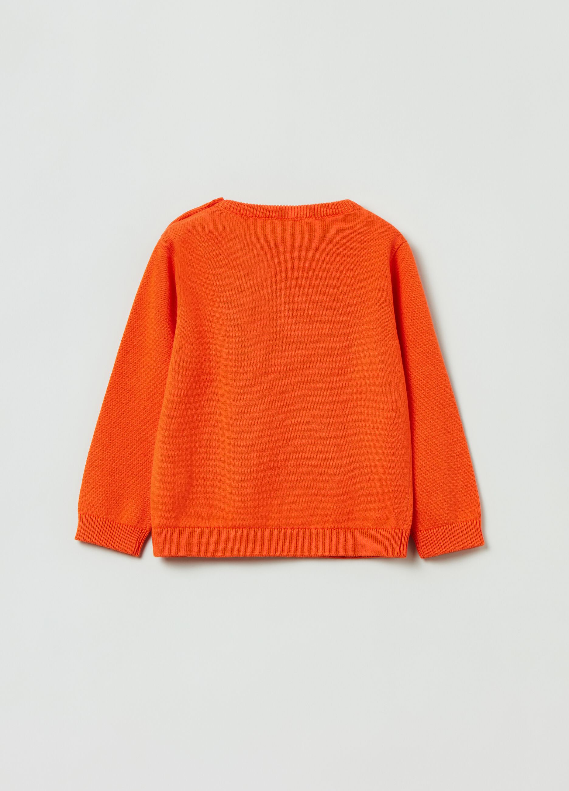 Pullover in cotone tinta unita_1