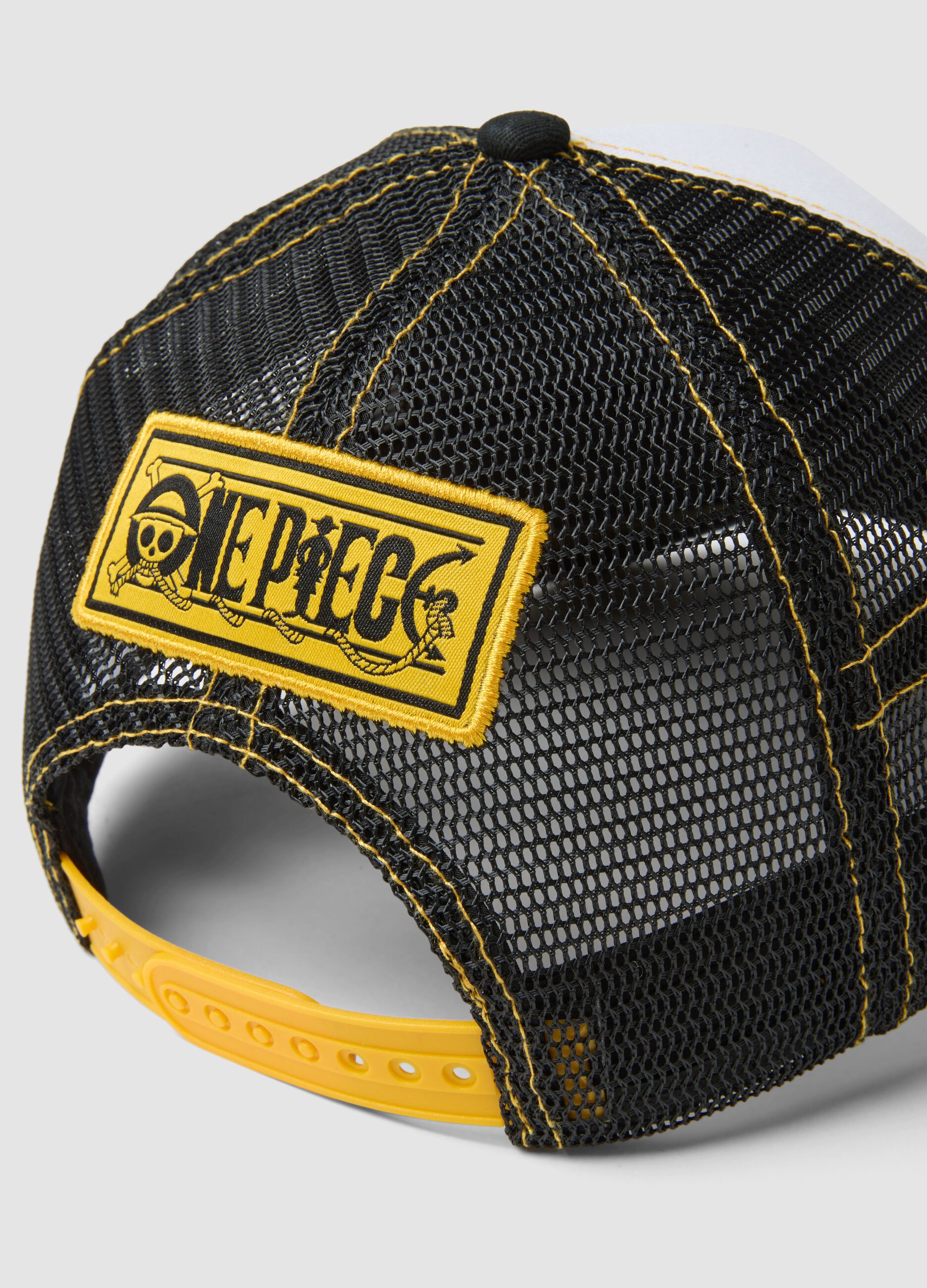 Multicolour pure cotton baseball cap with One Piece embroidery