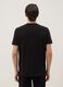 Black pure cotton short-sleeve regular fit T-shirt_3
