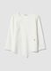 White long-sleeved regular-fit stretch cotton blouse_4