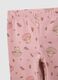 Pink printed leggings for girls_2