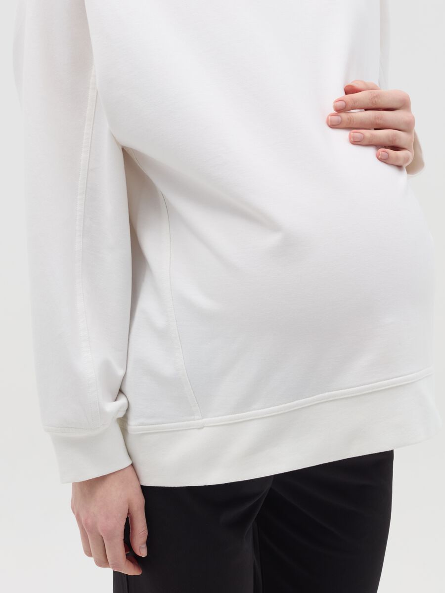 Solid colour maternity sweatshirt_2