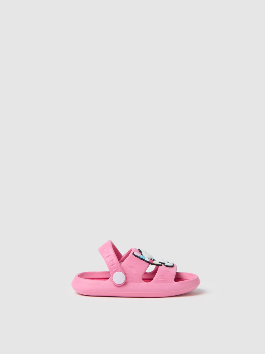 Girls' EVA pink sandals with Snoopy details_0