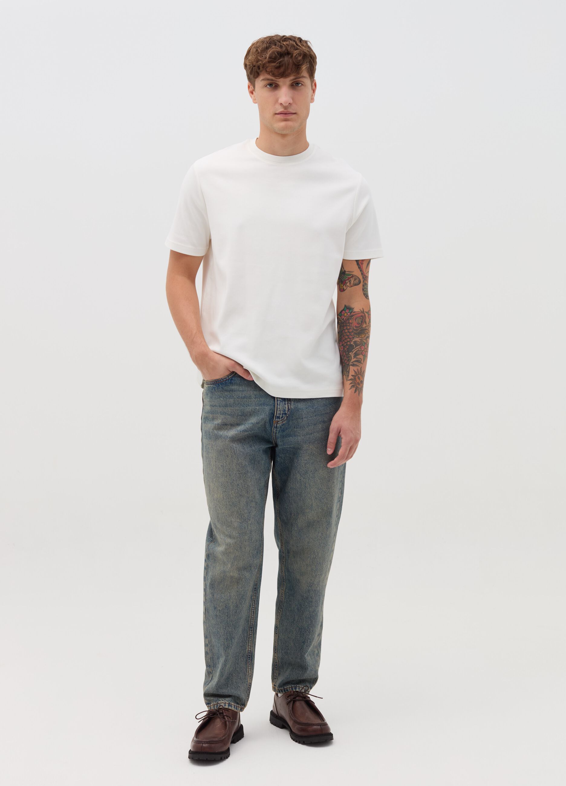 Jeans balloon fit acid wash