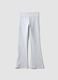 Girls&rsquo; grey flared trousers in stretchy organic cotton_3