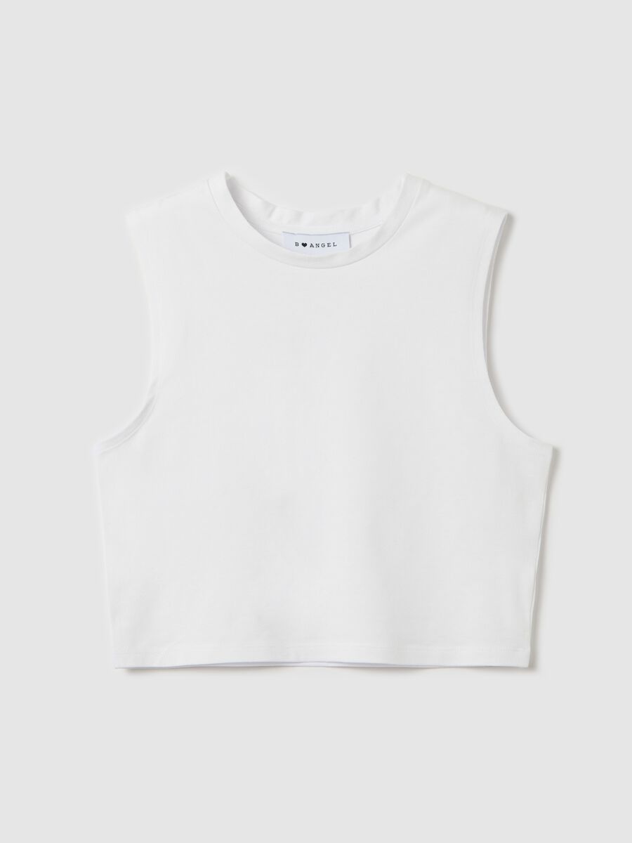 White cropped tank top_4