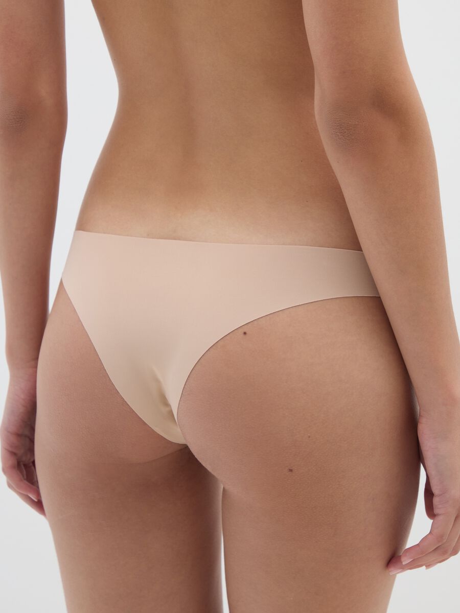 Slip in tessuto elasticizzato beige regular fit_2