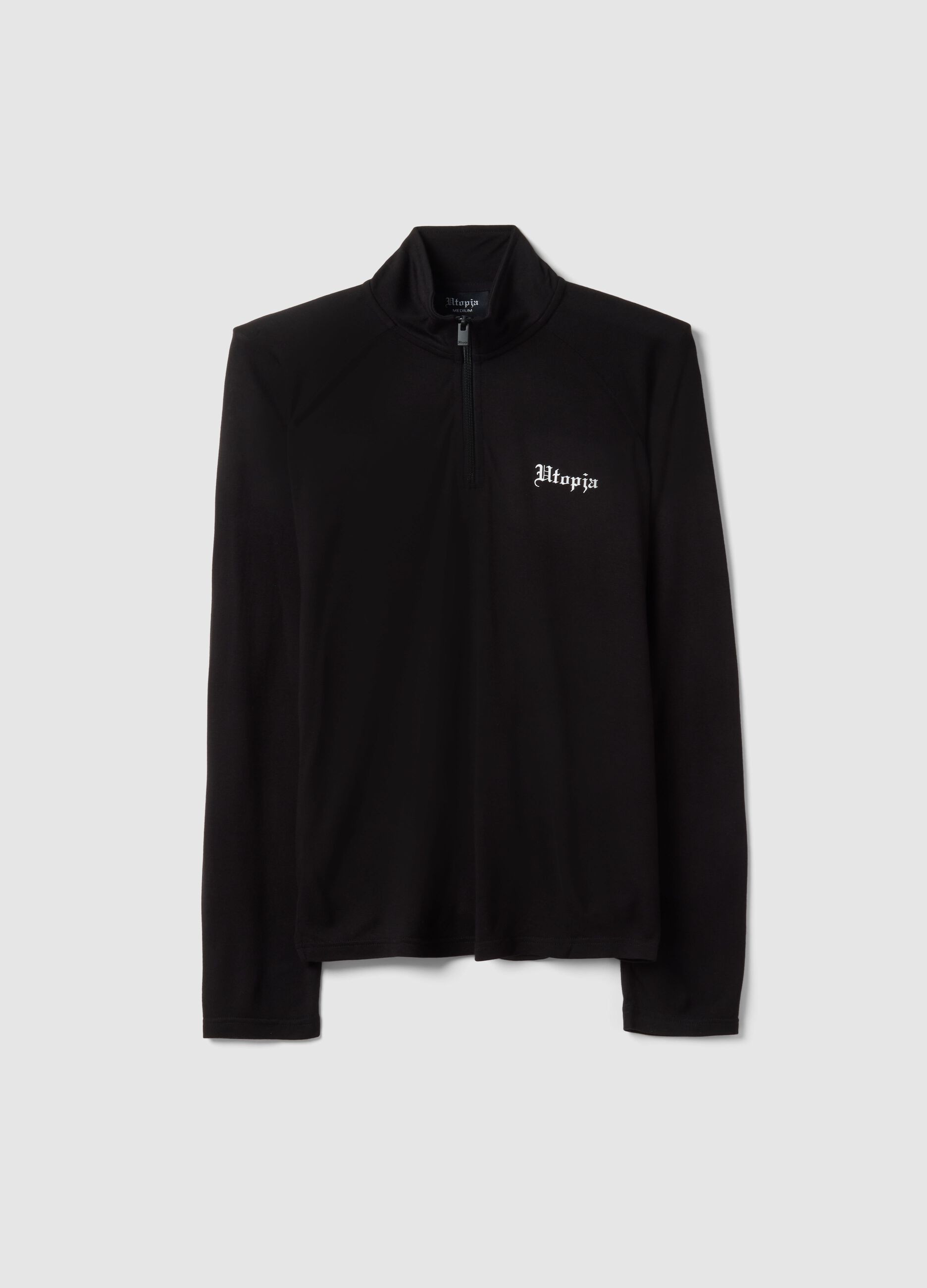 Half-Zip Light Sweater Black