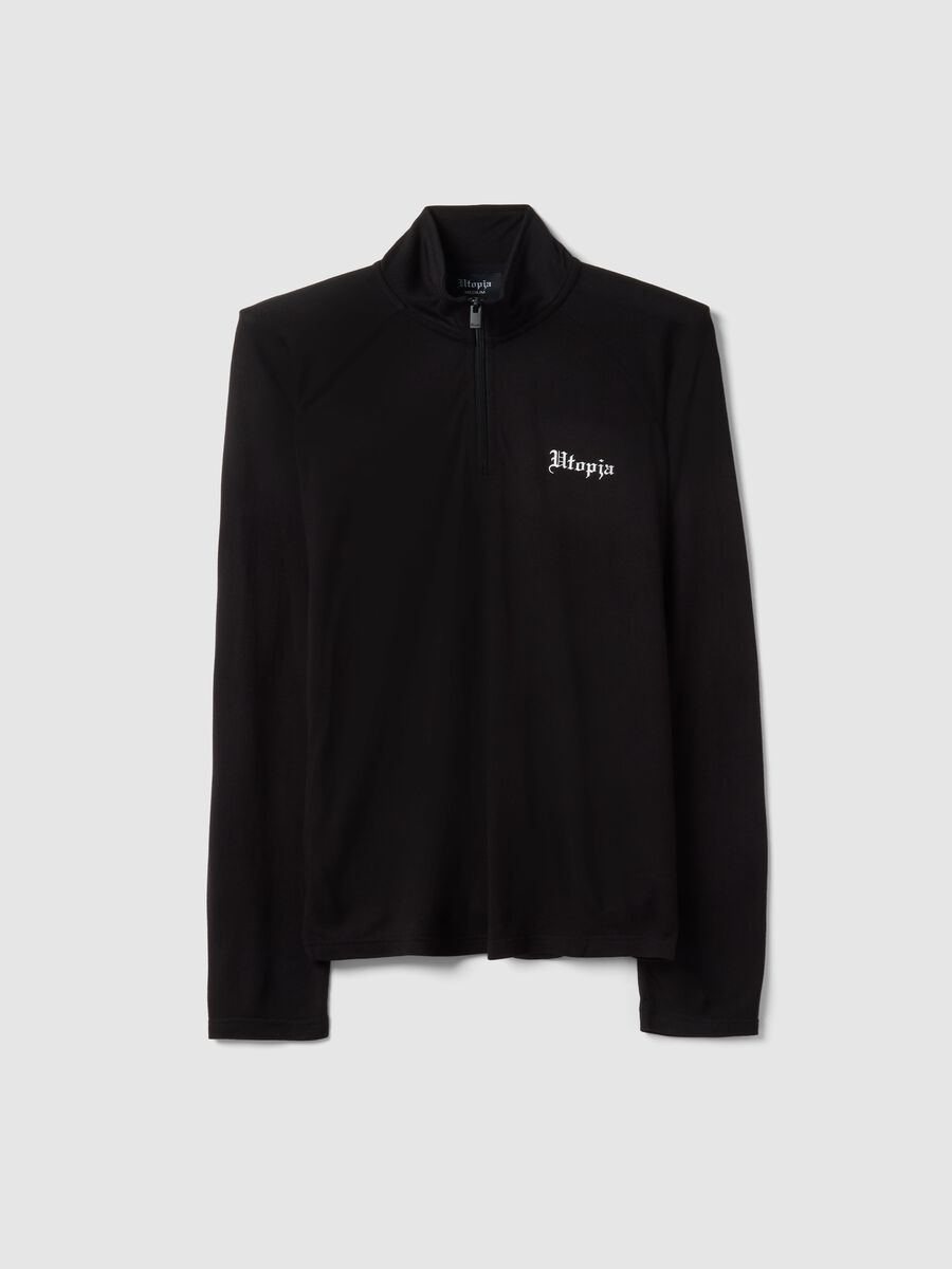 Half-Zip Light Sweater Black_0