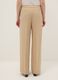 Beige wide leg jogger trousers in Lyocell and viscose blend_3