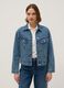 Blue regular fit pure cotton denim jacket_0