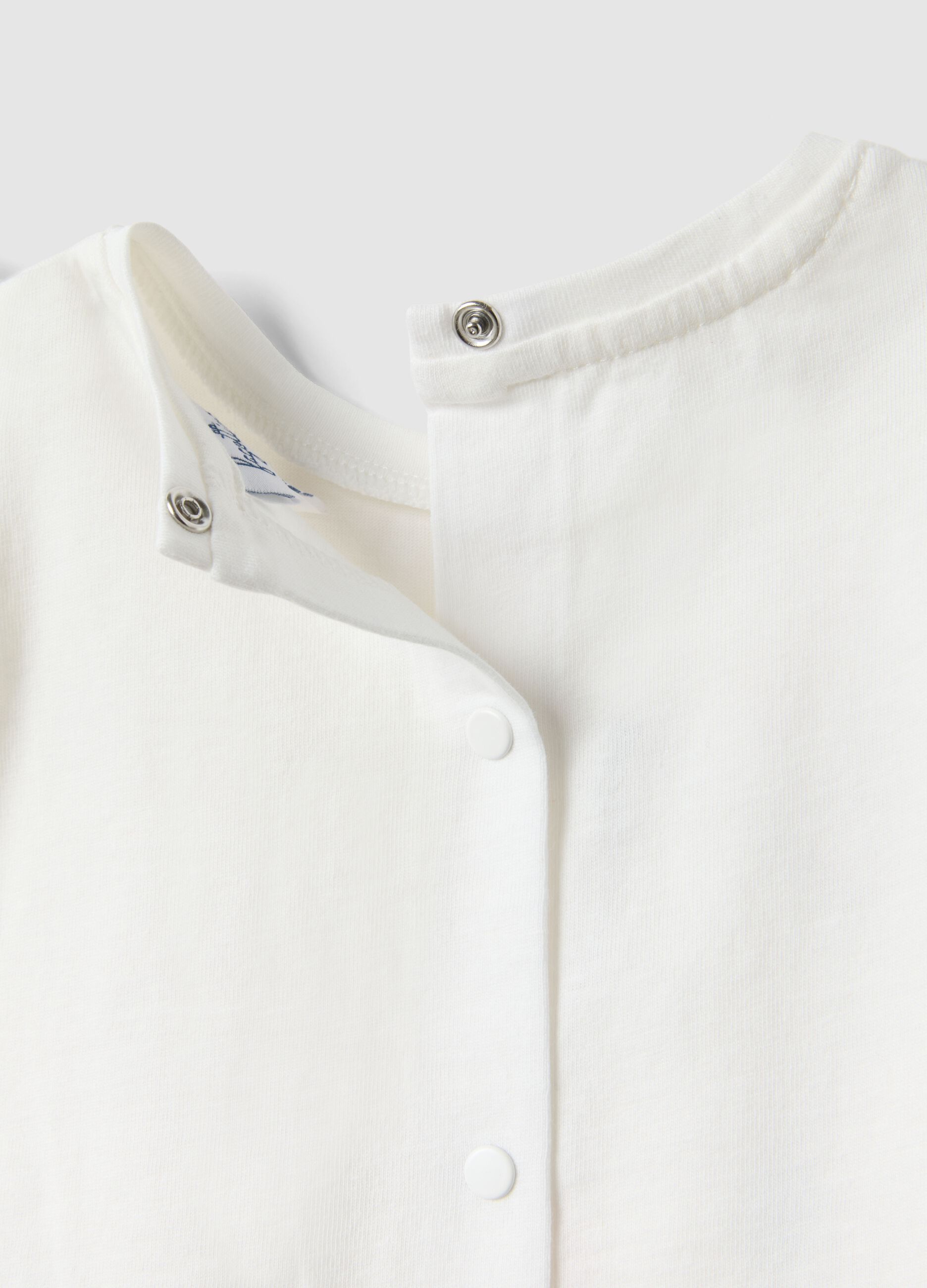 Pink organic cotton set with top and bloomers