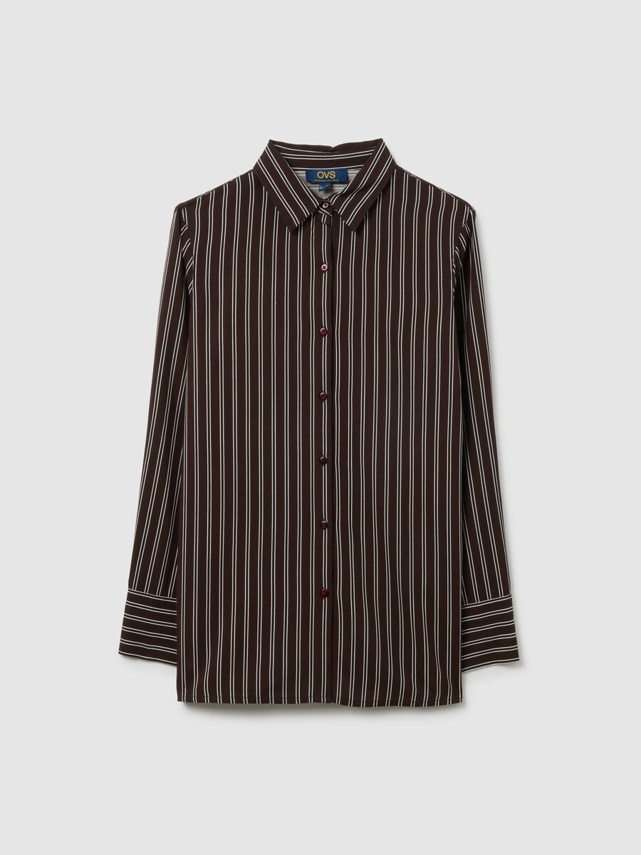 Multi-colour striped regular fit blouse_4