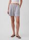 Striped linen-blend shorts_1