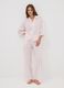 Pink pure viscose floral print pyjama trousers_0