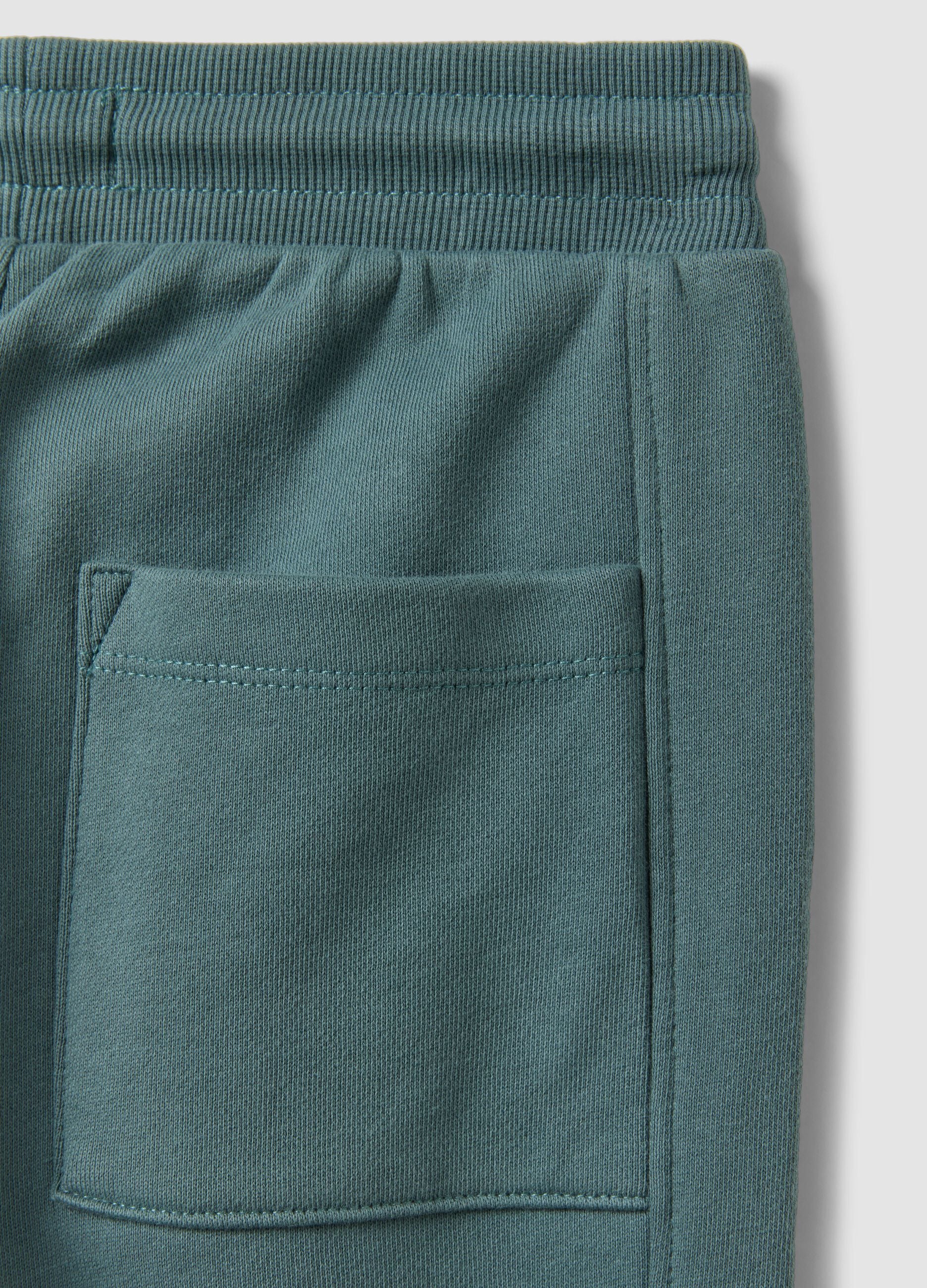 Blue organic cotton joggers
