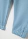 Children's blue pure cotton short jogger trousers with regular fit_2
