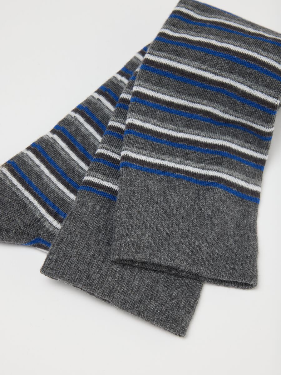 Multicoloured Cotton-Blend Long Socks Tripack_1