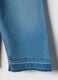 Girl's regular fit blue cotton blend trousers_3