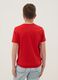 T-shirt in puro cotone rossa da ragazzo regular fit_2