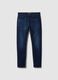 Blue skinny fit stretch cotton jeans_4
