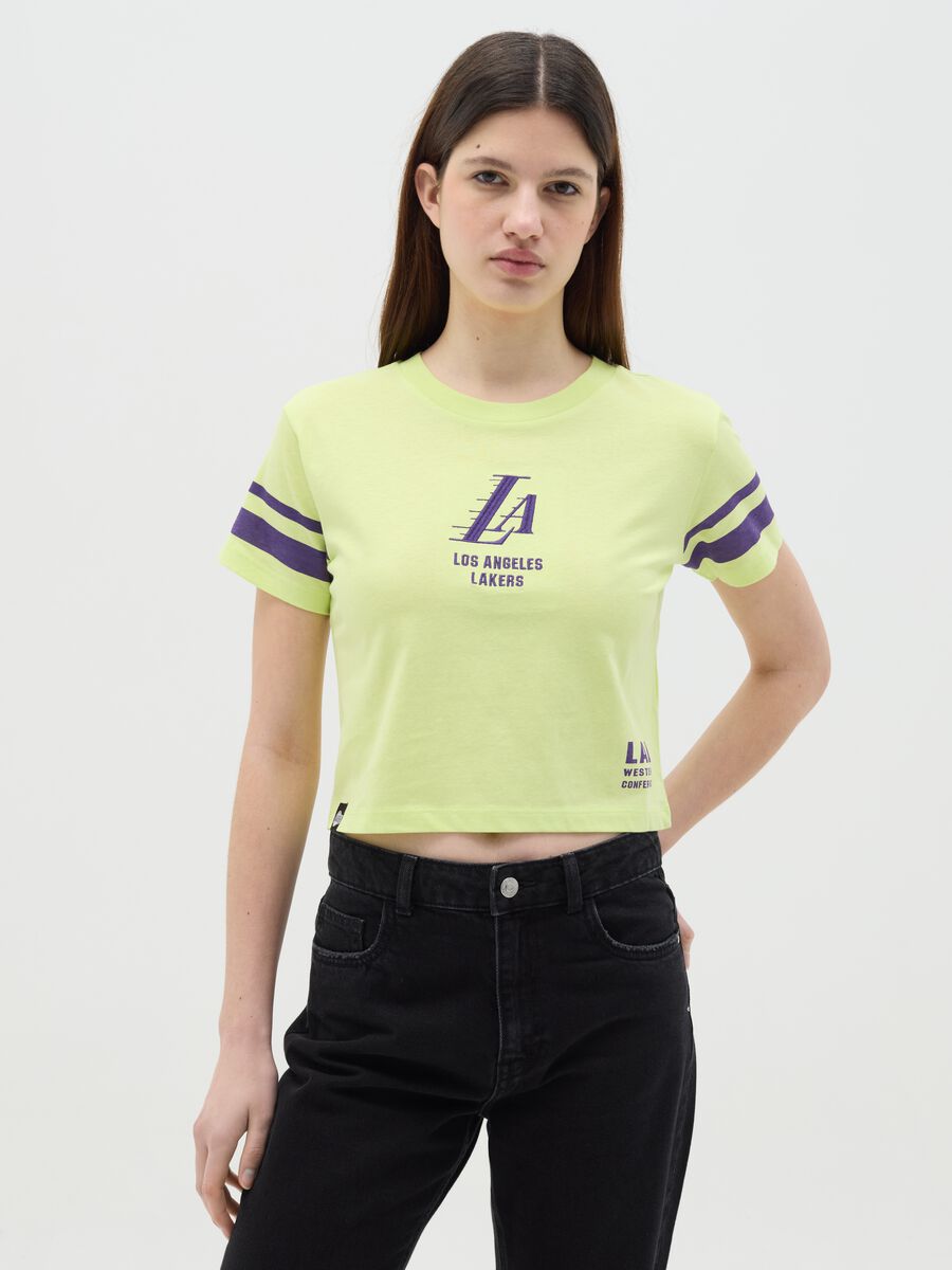 Green NBA Los Angeles Lakers T-shirt_0