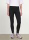 Leggings in cotone elasticizzato nero slim fit_1