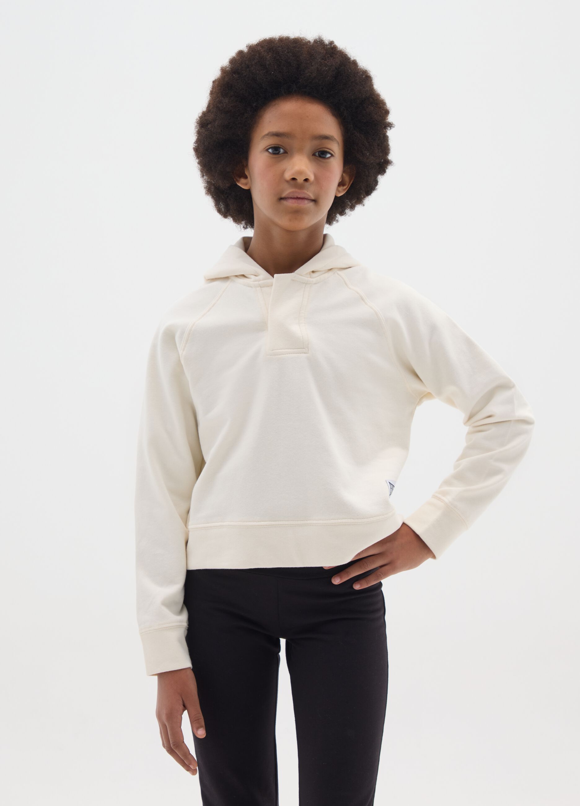 Felpa da ragazza in puro cotone regular fit con stampa Everlast
