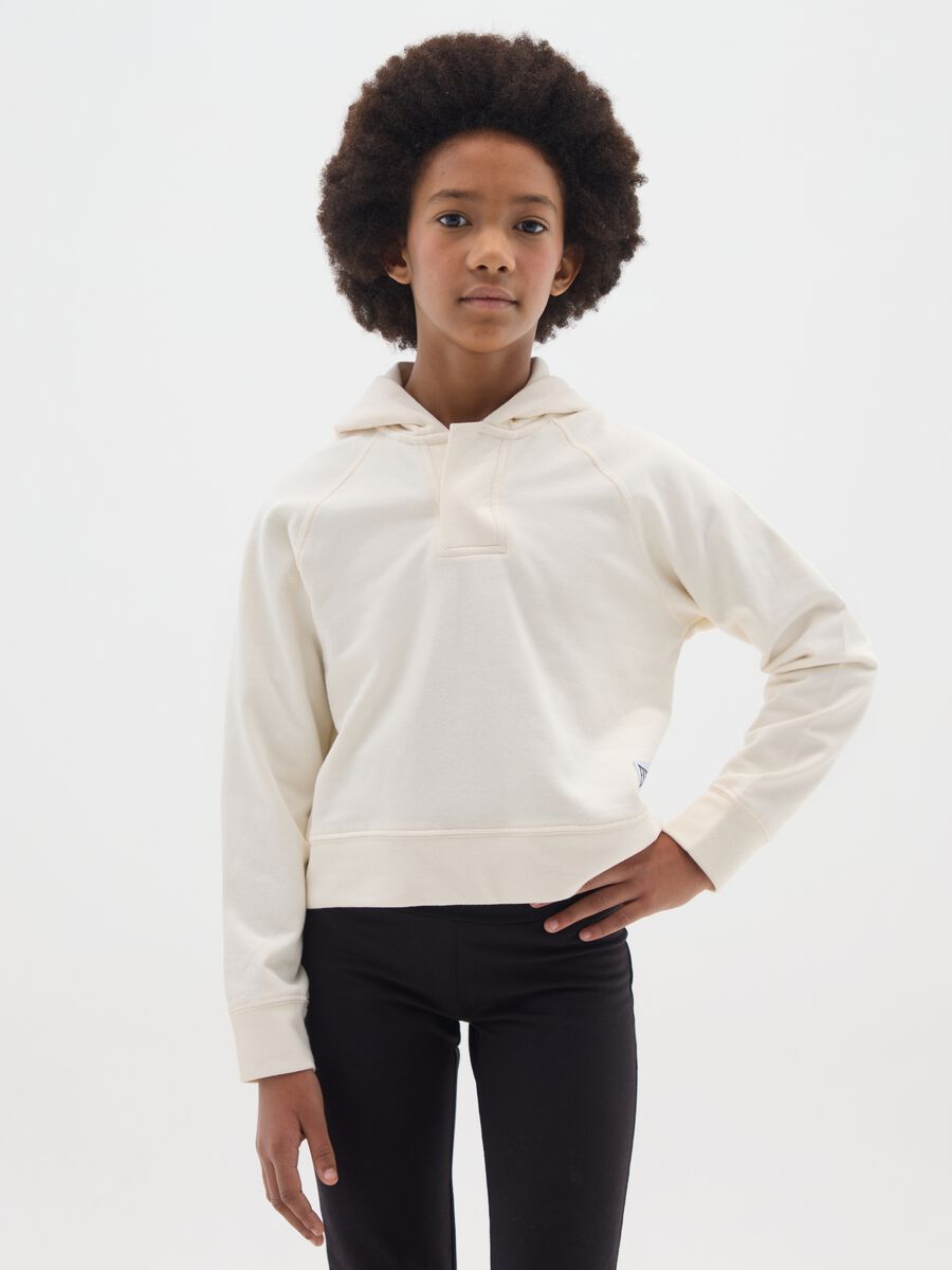 Felpa da ragazza in puro cotone regular fit con stampa Everlast_0