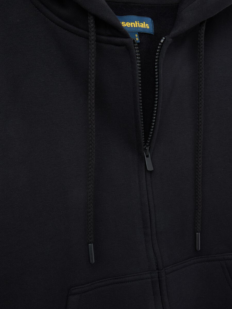 Felpa in misto cotone nera regular fit_5