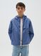Blue Hooded Jacket for Boys_0